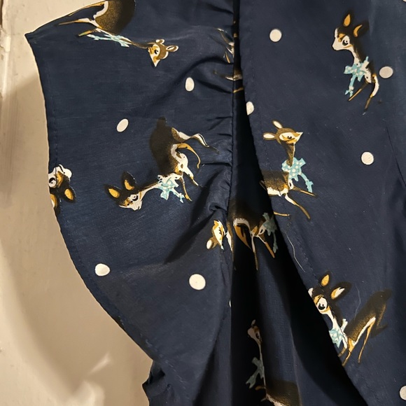 Beach Bash by Art & Tatyana Retro Pinup Darling Deer blouse L - Picture 2 of 8